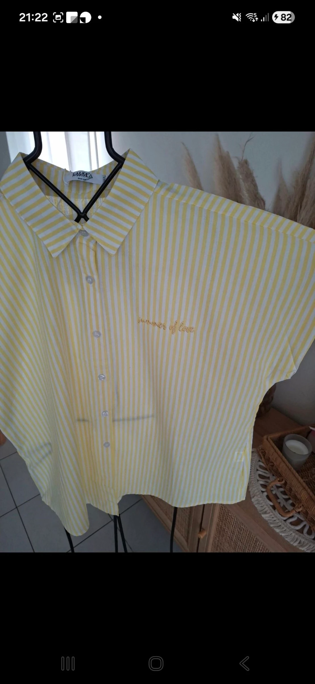 Camisa amarela oversize tamanho M/L – photo 2